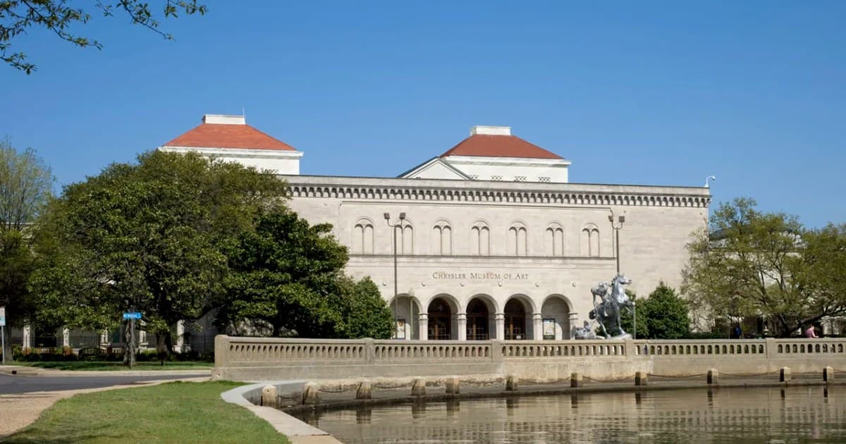 The Chrysler Museum of Art on the Norfolk, Virginia waterfront